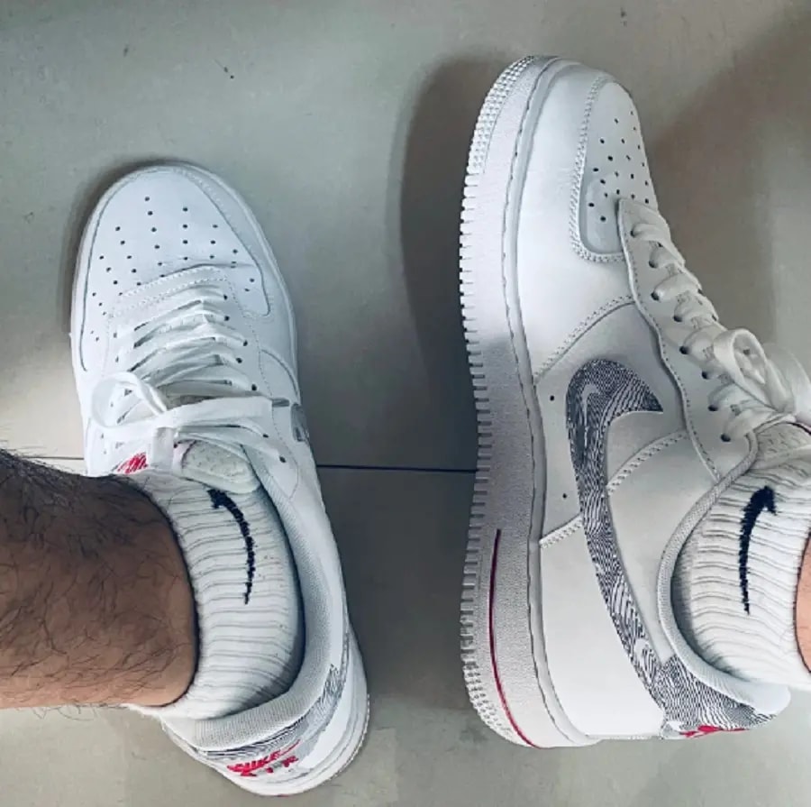 Giày Nike Air Force 1 Low 'Topography Pack White University Red' DH3941-100 — ảnh 2