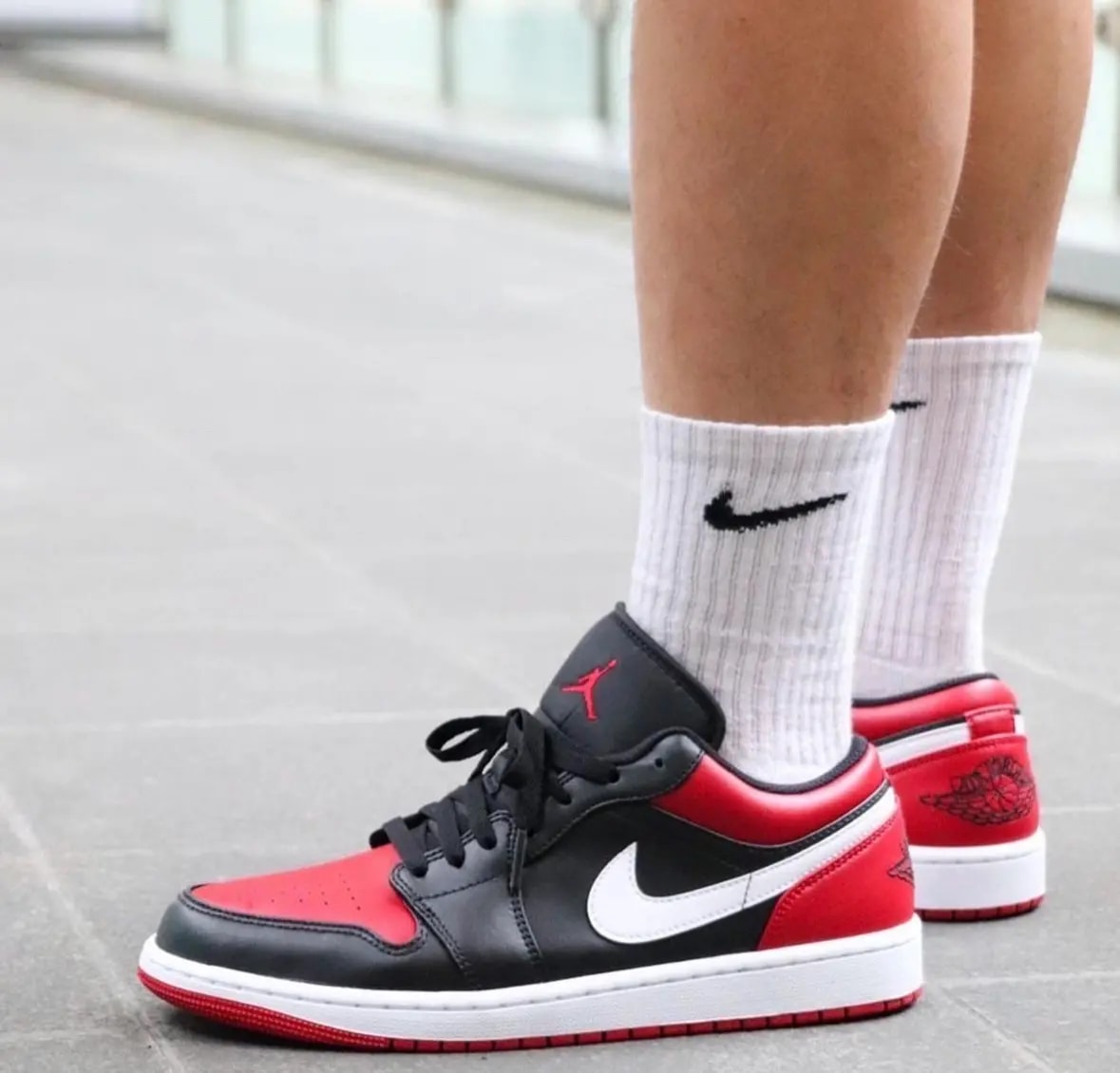 Giày Nike Air Jordan 1 Low GS 'Alternate Bred Toe' 553560-066 — ảnh 4