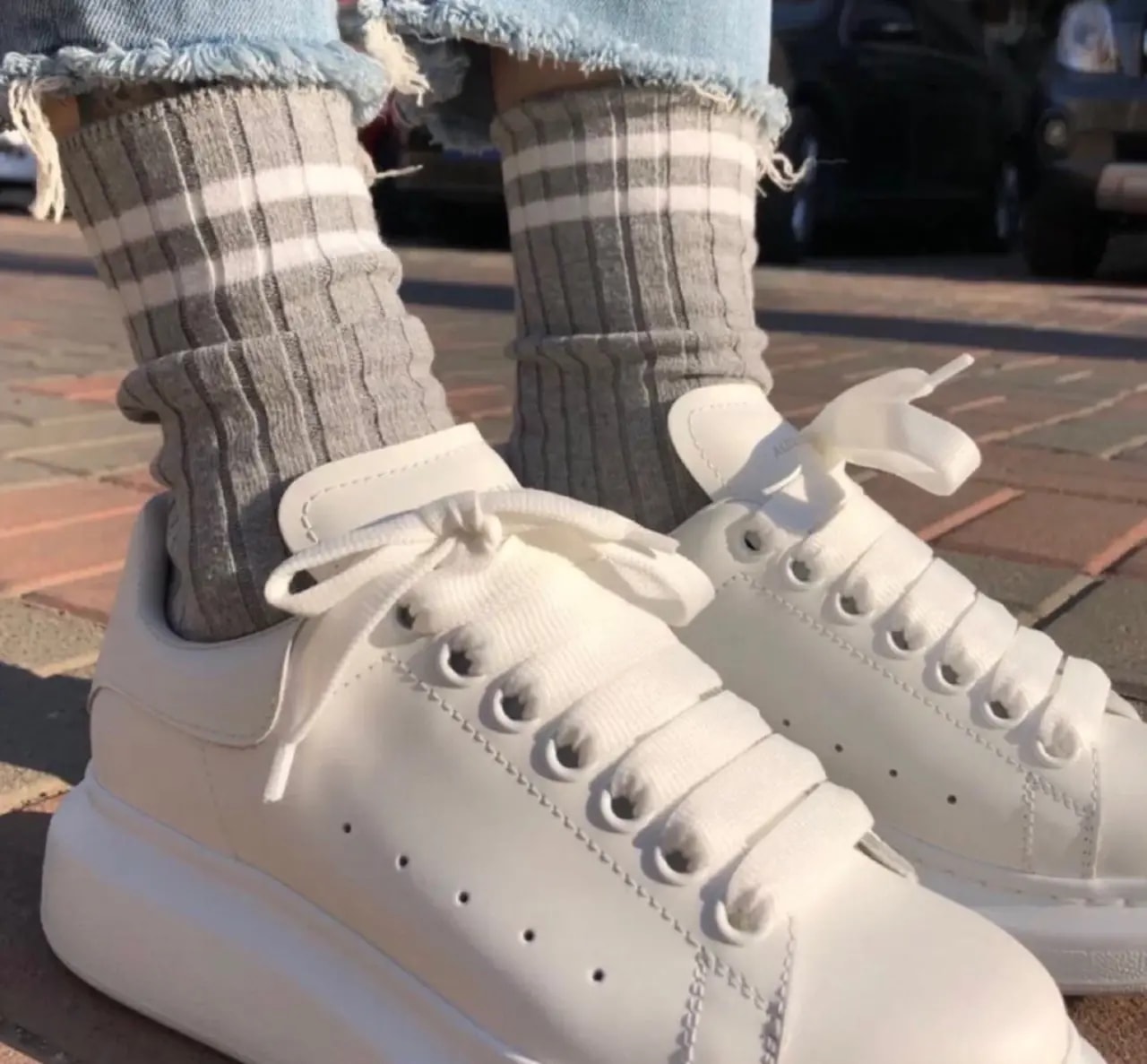 Giày Alexander McQueen Oversized 'White' 2019 553680-WHGP5-9000 — ảnh 5