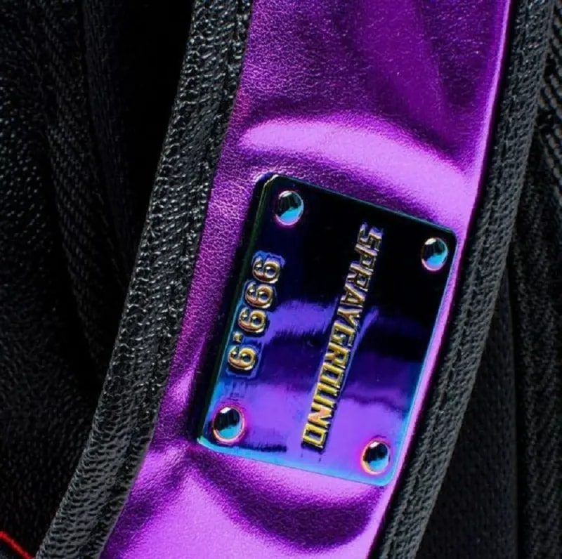 Balo SPRAYGROUND Purple Fine Gold Backpack — ảnh 3