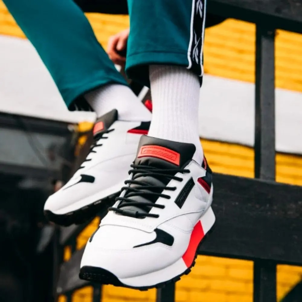 Giày Reebok Leather Reedux 'White Red' FV3204 — ảnh 2