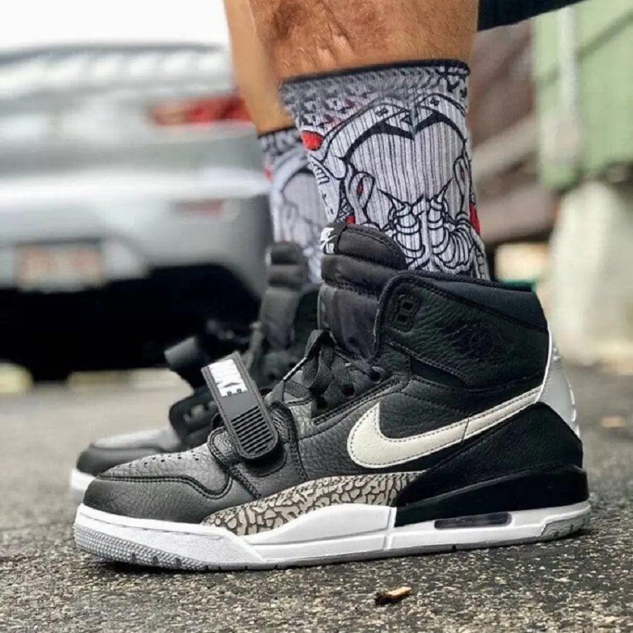 Giày Nike Jordan Legacy 312 'Black Cement' AV3922-001 — ảnh 2
