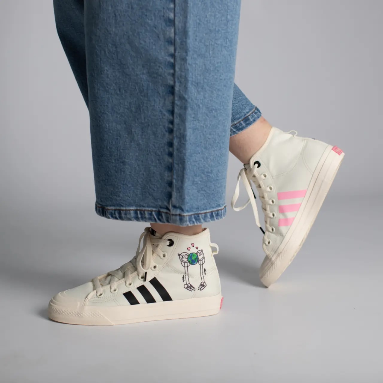 Giày Adidas x Andre Saraiva Nizza Hi RF xld 'White' GZ2204 — ảnh 2