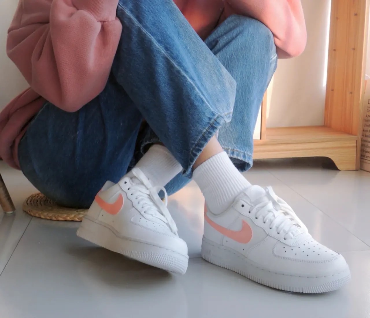 Giày Nike Wmns Air Force 1 '07 'Oracle Pink' AH0287-102 — ảnh 5