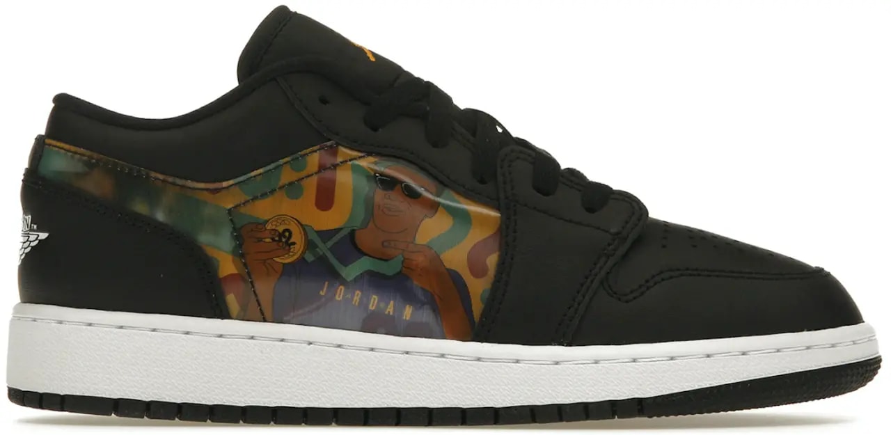 Giày Nike Air Jordan 1 Low GS Hologram 'Black' DR9497-001 — kich-thuoc: 37.5