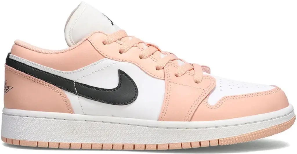 Giày Nike Air Jordan 1 Low GS 'Light Arctic Pink' 553560-800 — kich-thuoc: lien-he-order