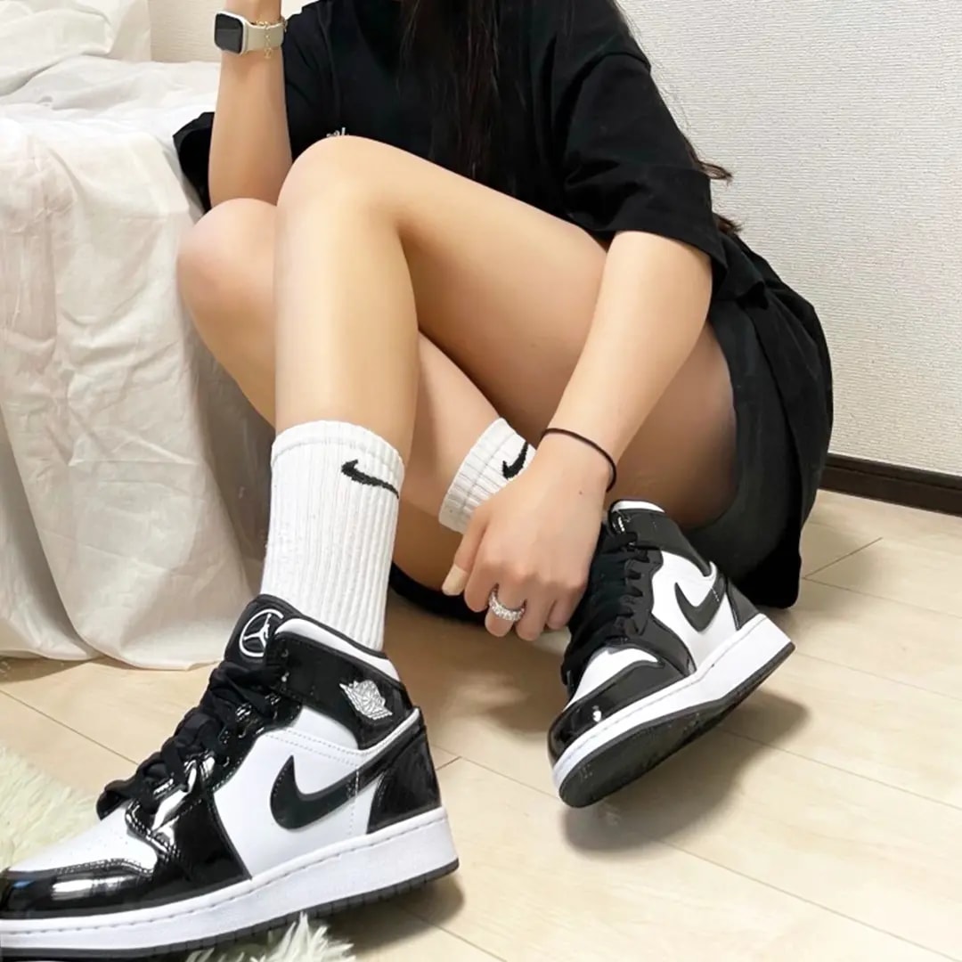 Giày Nike Air Jordan 1 Mid SE GS 'All Star 2021' DD2192-001 — ảnh 3