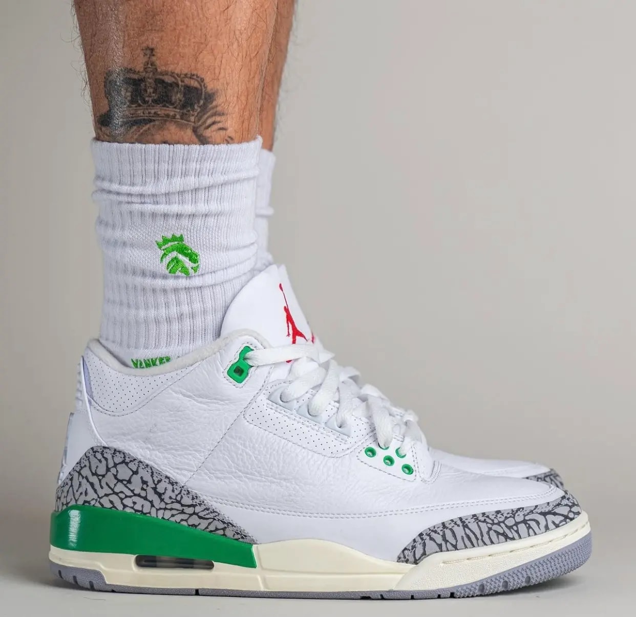 Giày Nike Air Jordan 3 Retro 'Lucky Green' CK9246-136 — ảnh 5