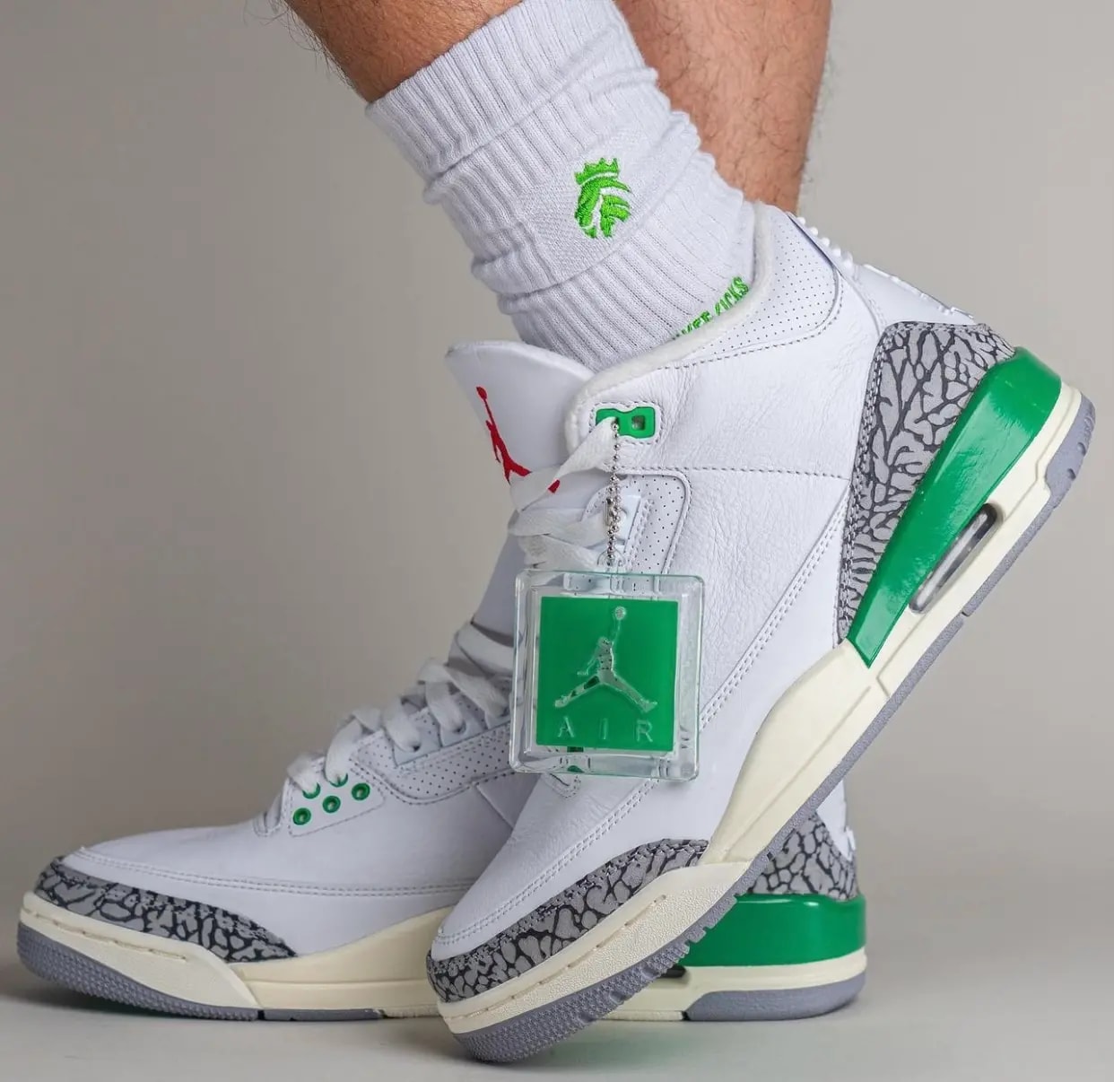 Giày Nike Air Jordan 3 Retro 'Lucky Green' CK9246-136 — ảnh 4