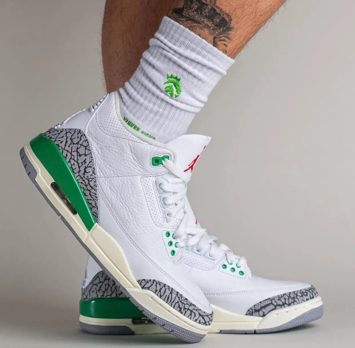 Giày Nike Air Jordan 3 Retro 'Lucky Green' CK9246-136 — ảnh 3