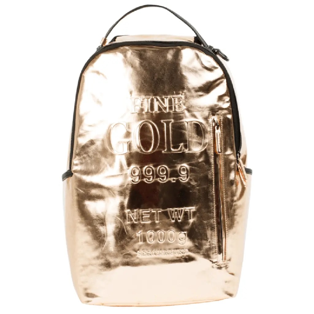 Balo Sprayground Fine Gold Backpack Balo Sprayground Fine Gold Backpack