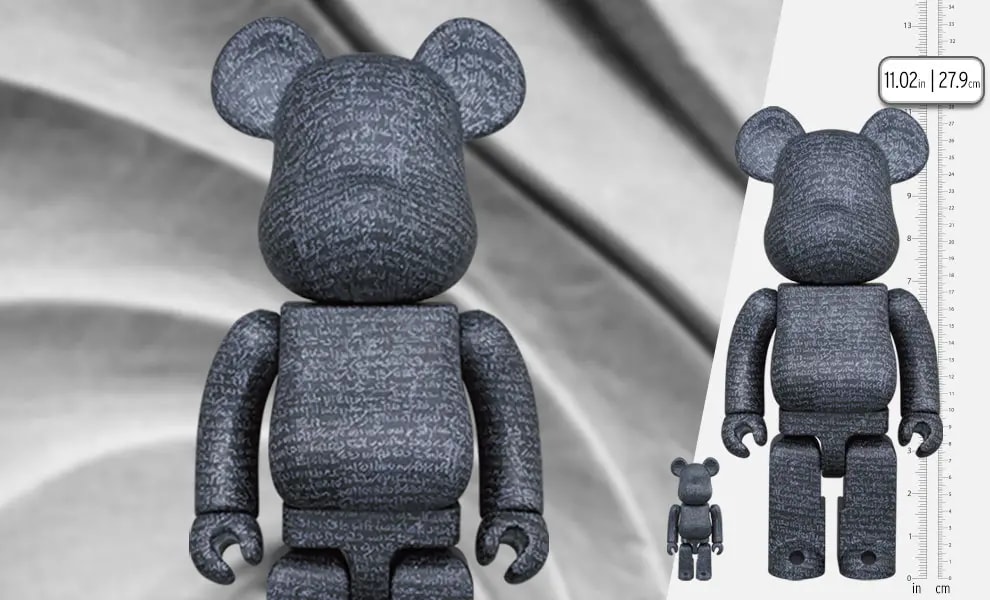 Mô Hình Bearbrick The British Museum Rosetta Stone — — ảnh 3