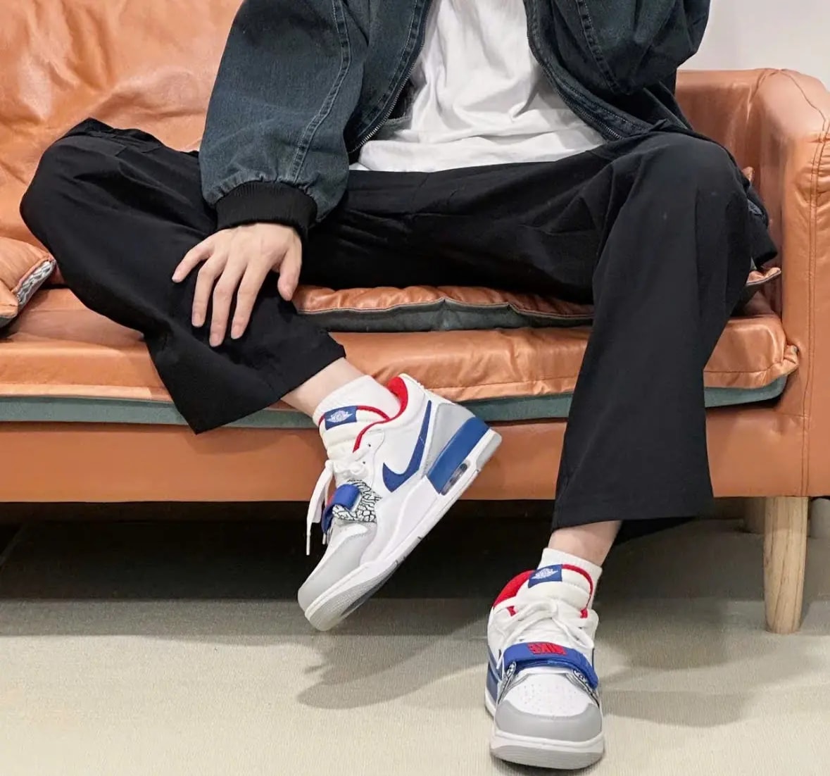 Giày Nike Air Jordan Legacy 312 Low GS 'White French Blue' CD9054-104 — ảnh 4