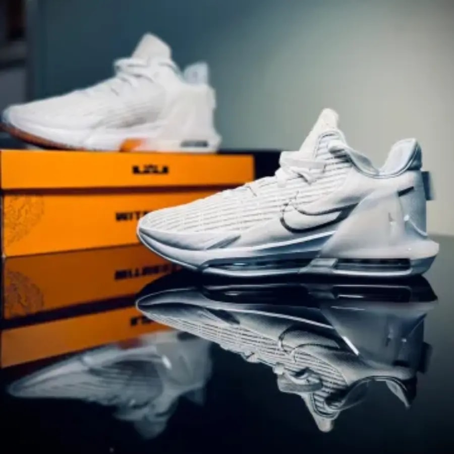Giày Nike LeBron Witness 6 'White Metallic Pewter' CZ4052-102 — ảnh 3