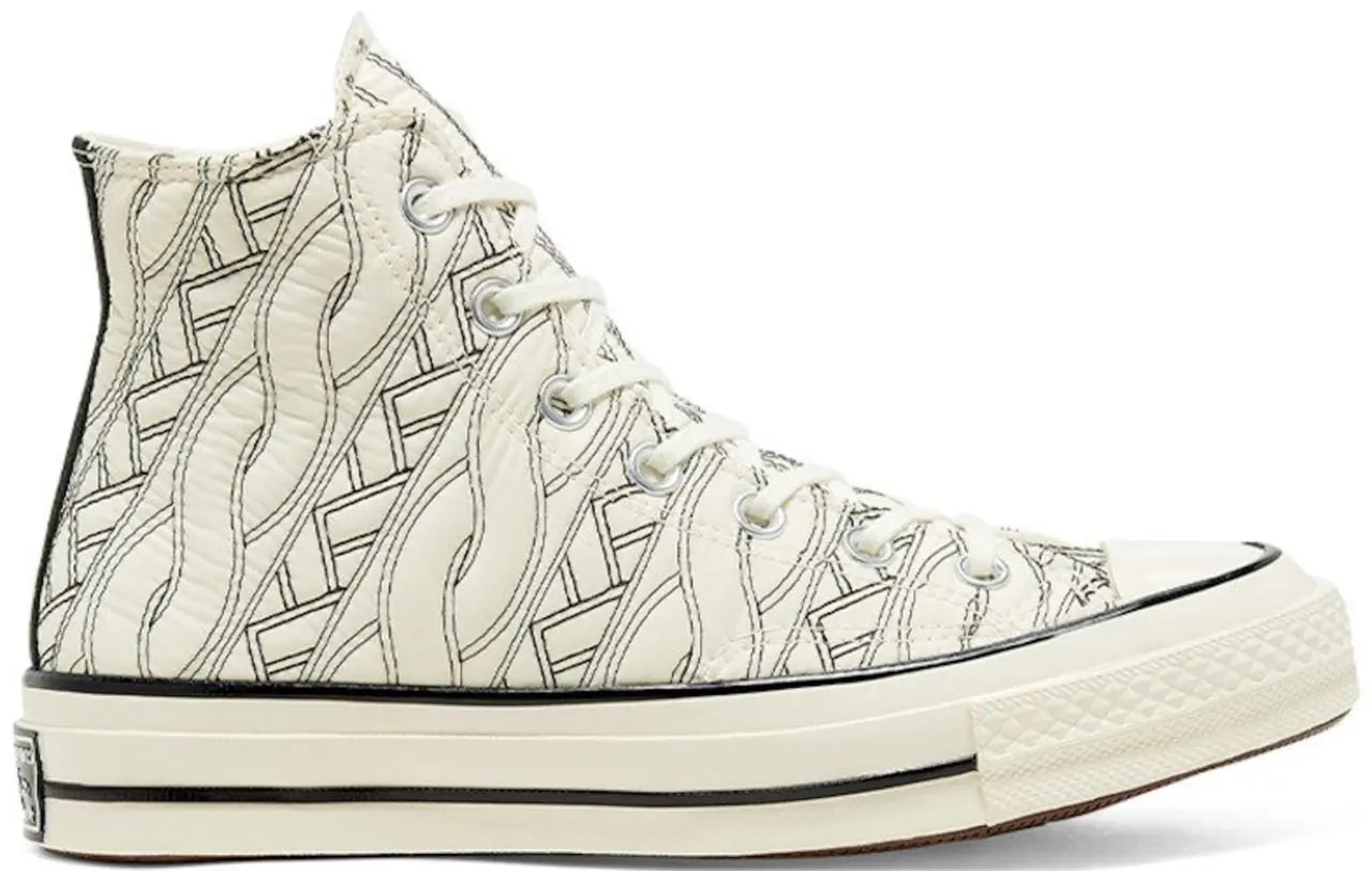 Giày Converse Wmns Chuck 70 High 'Runway Cable Egret Black' 568674C — kich-thuoc: 39.5