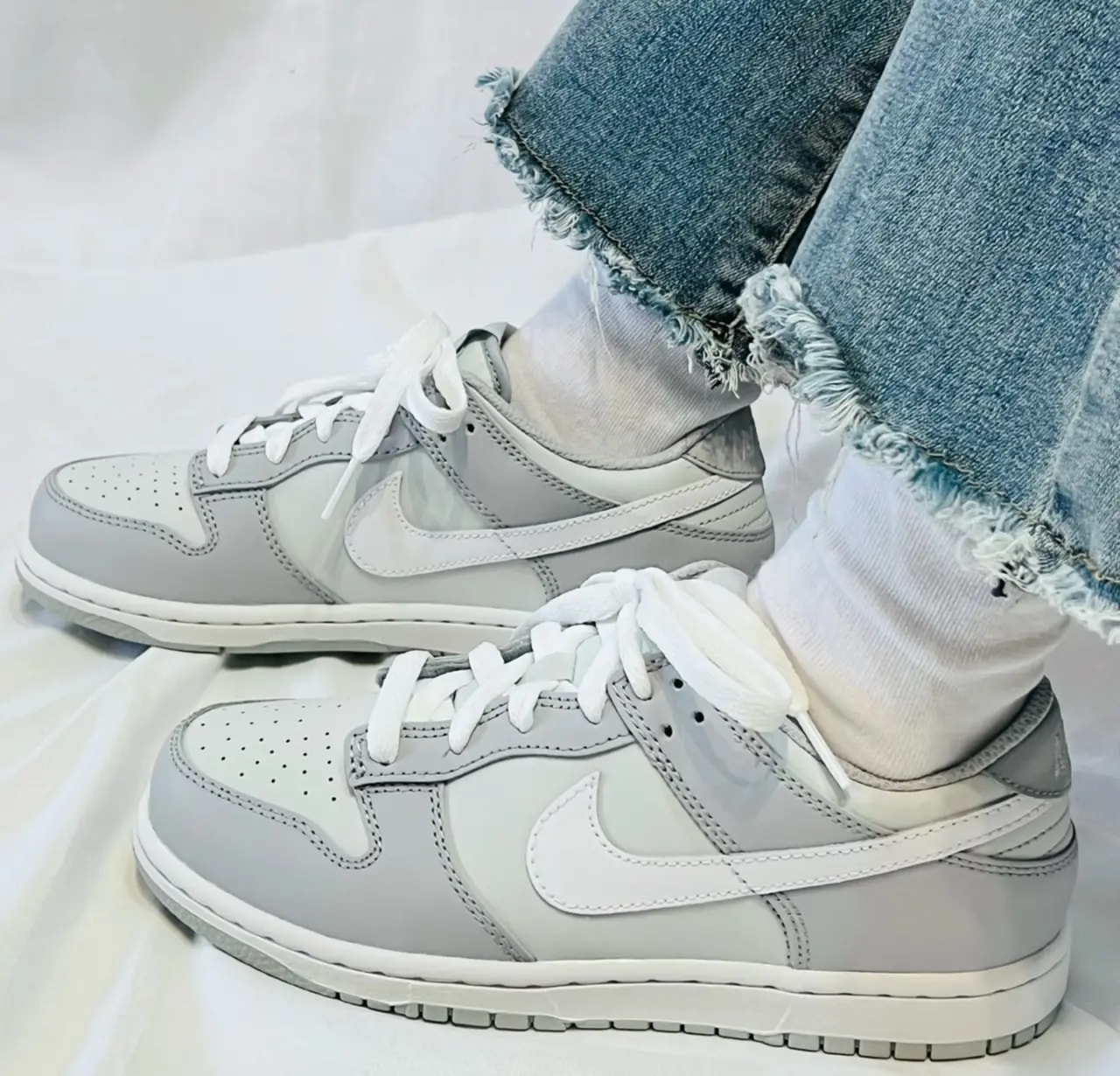 Giày Nike Dunk Low GS 'Wolf Grey' DH9765-001 — ảnh 3