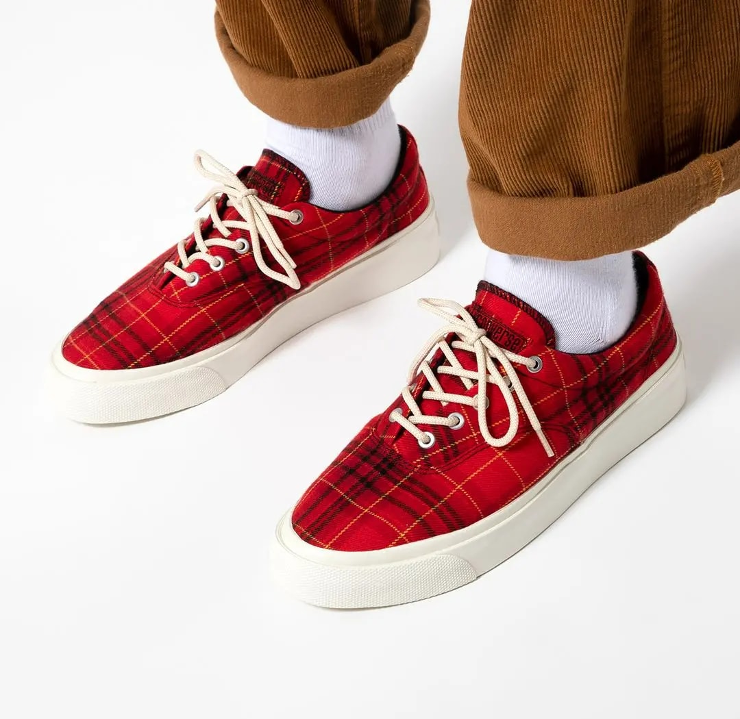 Giày Converse Skid Grip Low 'Twisted Plaid And Haute Red' 169219C — ảnh 2