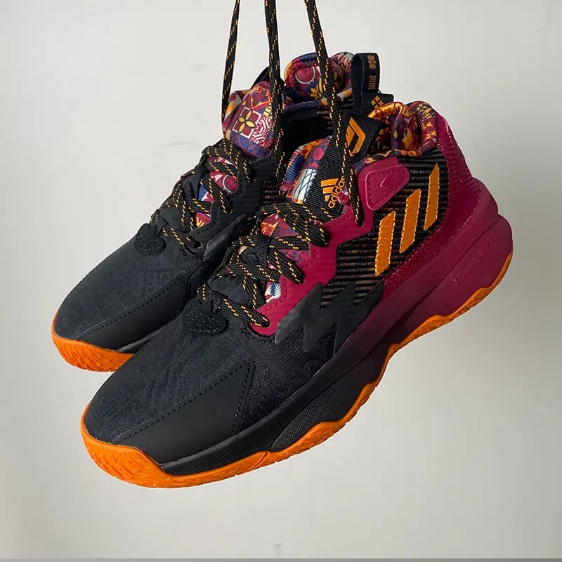 Giày Adidas Dame 8 J 'Red Black' GW3862 — ảnh 5