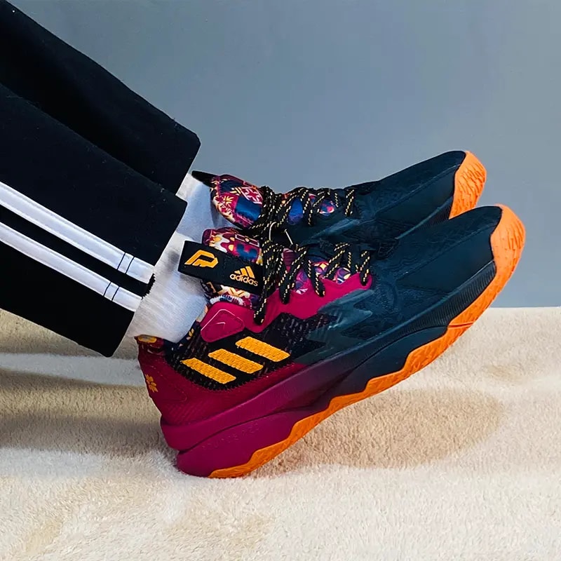 Giày Adidas Dame 8 J 'Red Black' GW3862 — ảnh 2