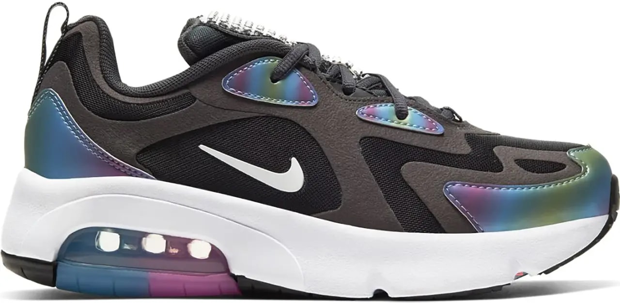 Giày Nike Air Max 200 GS 'Bubble Pack Dark Smoke Grey' CT9632-001 — kich-thuoc: 36