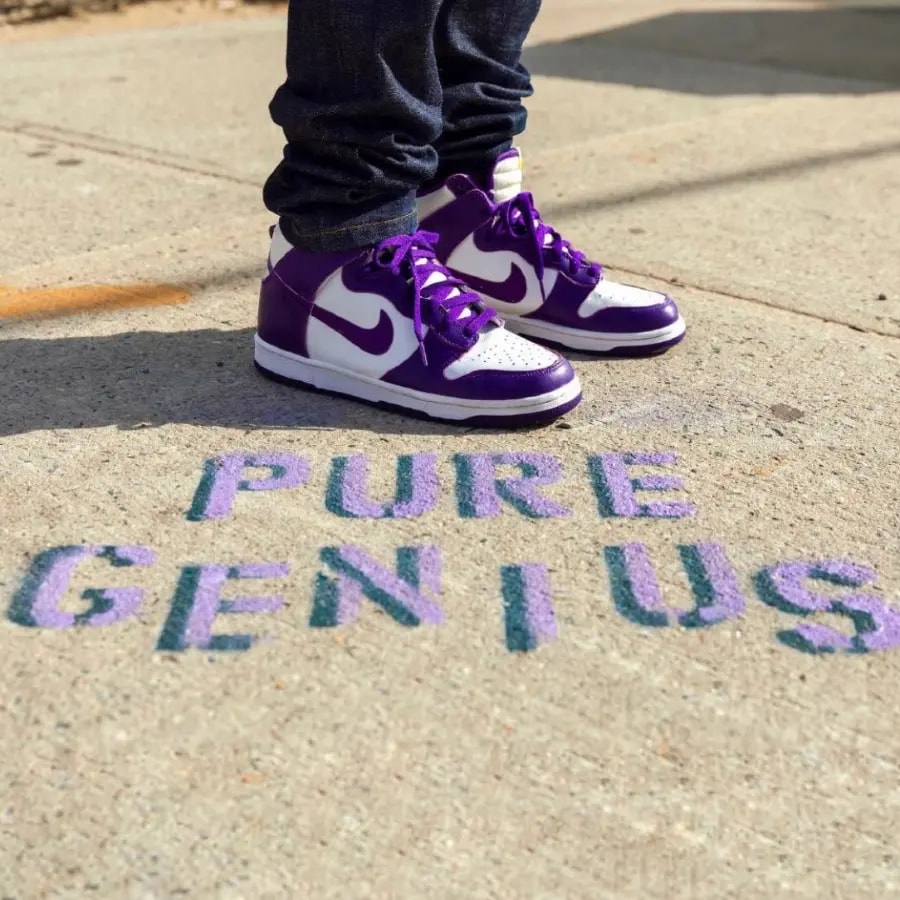 Giày Nike Dunk High SP 'Varsity Purple' DC5382-100 — ảnh 3