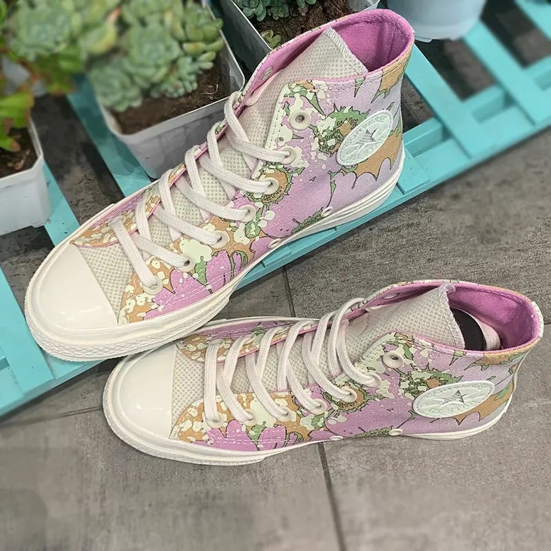 Giày Converse Chuck 70 Summer Florals Hi Beyond 'Pink' A00537C — ảnh 5