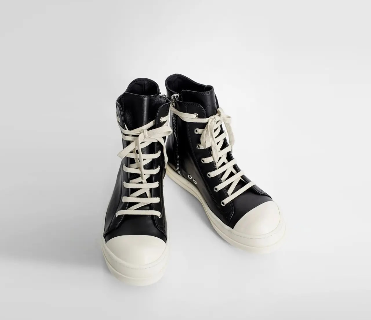 Giày Rick Owens Leather Ramones Sneakers RU21S6890 — — ảnh 5