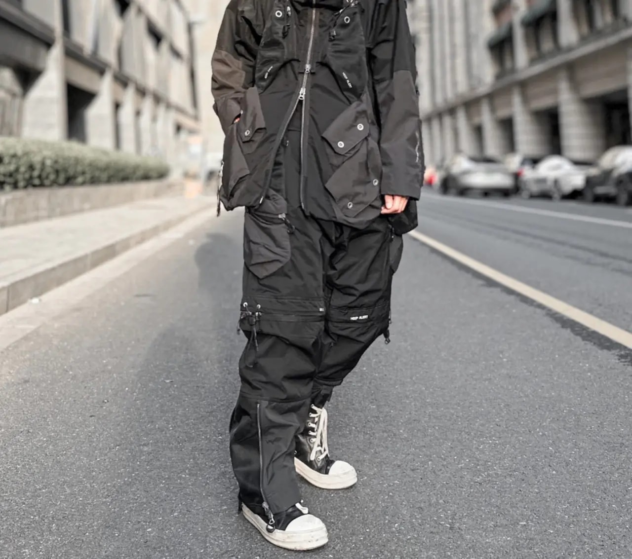 Giày Rick Owens Leather Ramones Sneakers RU21S6890 — — ảnh 3
