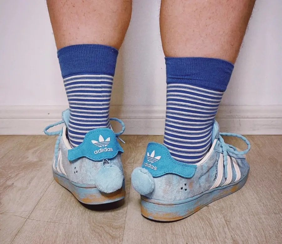 Giày Adidas Superstar 'Melting Sadness CNY Blue' GY7012 — ảnh 5