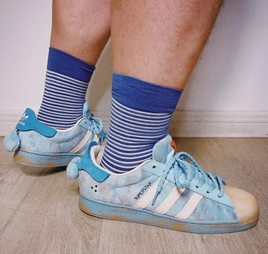 Giày Adidas Superstar 'Melting Sadness CNY Blue' GY7012 — ảnh 4