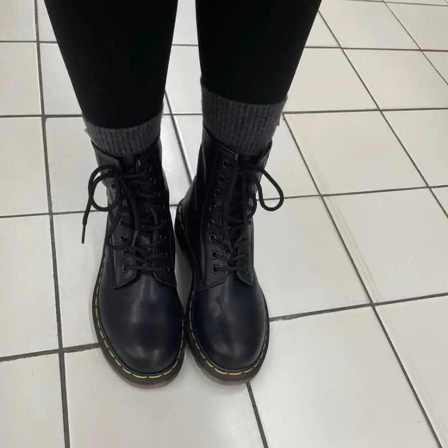 Giày Dr.Martens  1460 Pascal Bex Leather Lace Up 'Black' 26981001 — ảnh 3