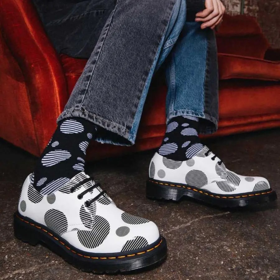 Giày Dr.Martens 1461Polka Dot Smooth 'White Black' 26877101 — ảnh 2