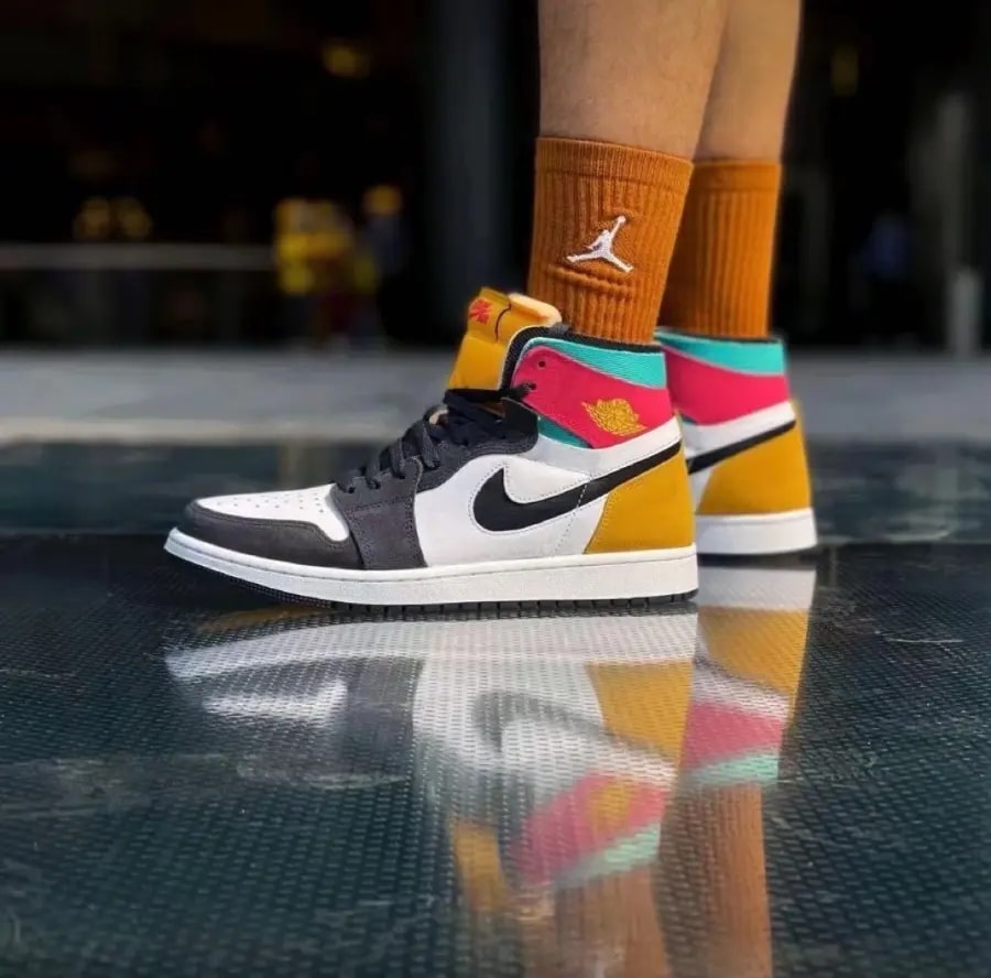 Giày Nike Air Jordan 1 Zoom Air CMFT Anthracite Pink Gold CT0978-016 — ảnh 4
