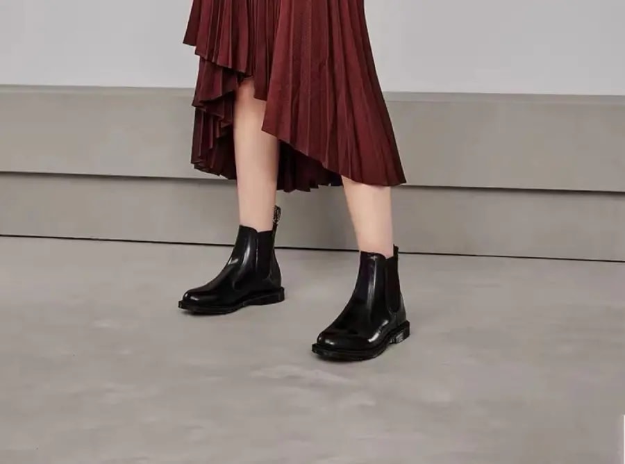 Giày Dr. Martens Wmns Flora Cherry Red Arcadia Chelsea Boots 14650601 — ảnh 2