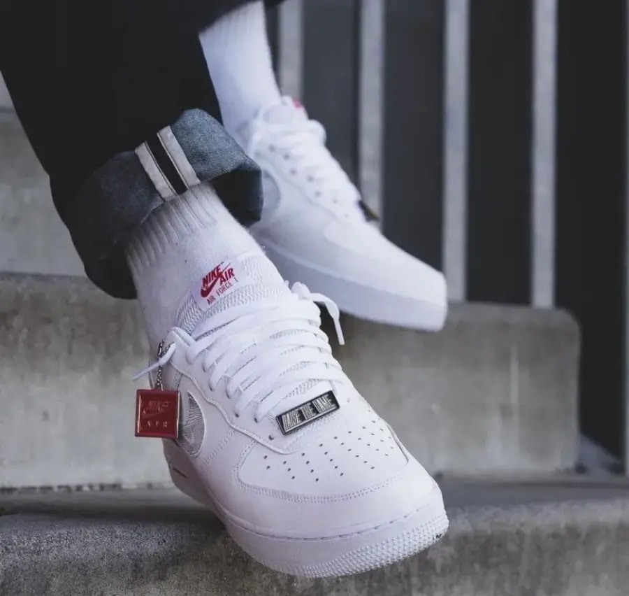 Giày Nike Air Force 1 Low 'Topography Pack White University Red' DH3941-100 — ảnh 3