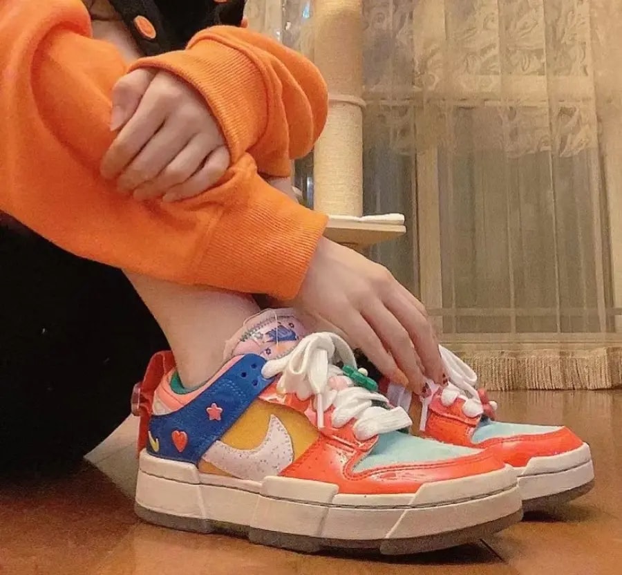Giày Nike SB Dunk Low 'Disrupt Kid At Heart Orange Blue Red' DJ5063-414 — ảnh 4