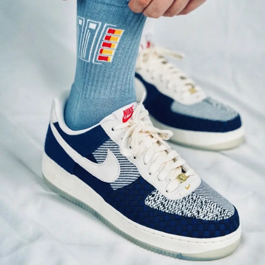 Giày Nike Wmns Air Force 1 Low '07 LV8 'Sashiko' DD5401-492 — ảnh 2
