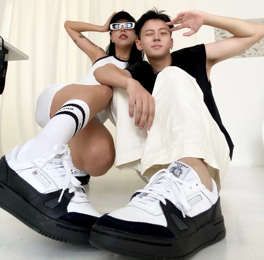 Giày Reebok LT Court 'Black White' HP5361 — ảnh 3