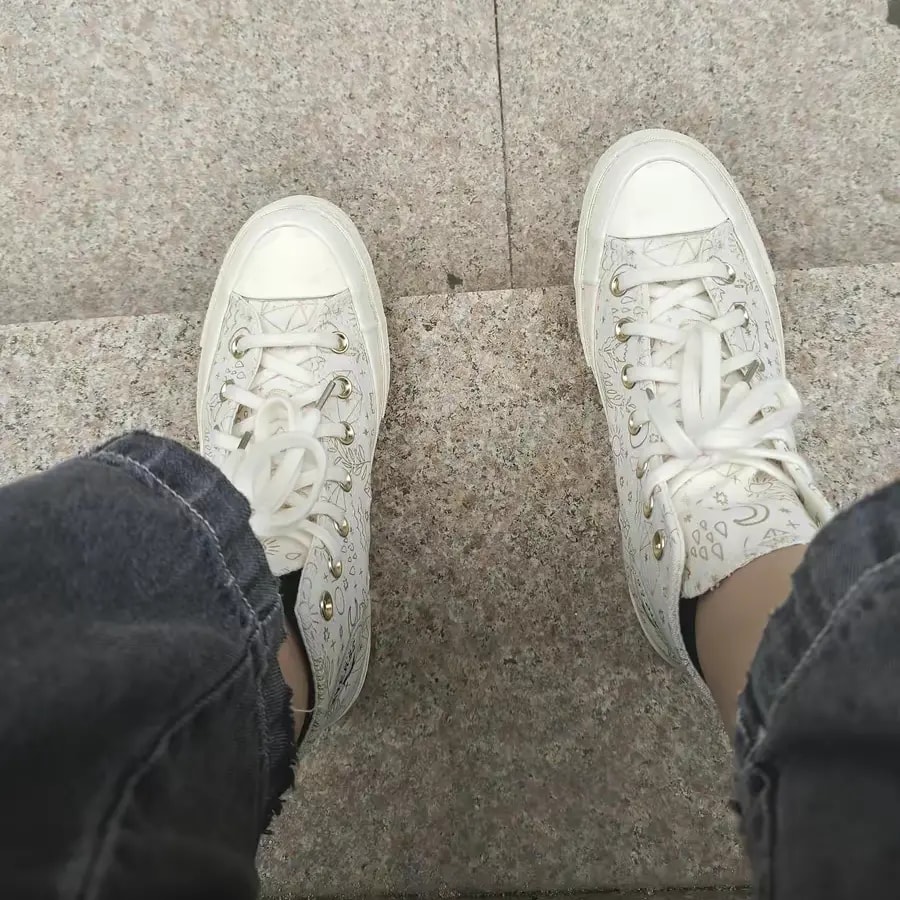 Giày Converse Chuck Taylor All-Star 70 Hi Elements Print 'Egret Gold' A02207C — ảnh 4