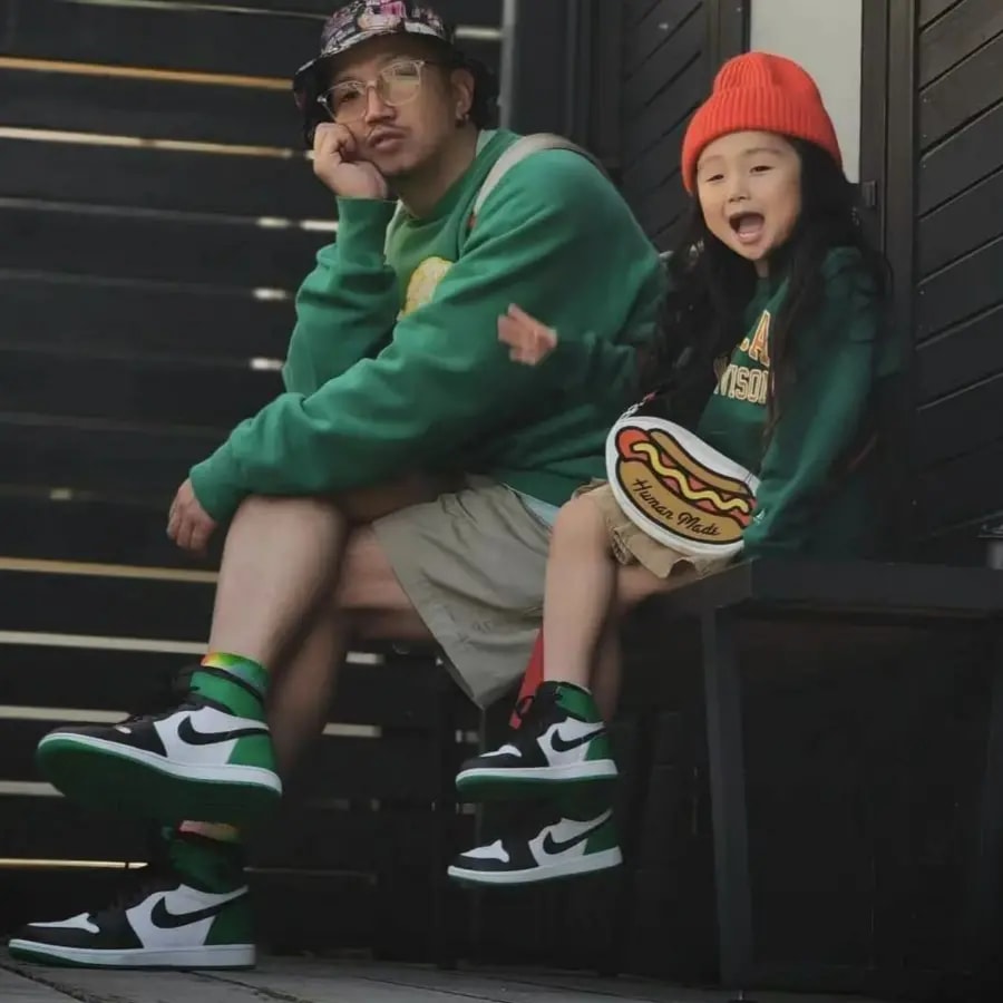 Giày Nike Air Jordan 1 Retro High OG GS 'Lucky Green' FD1437-031 — — ảnh 4