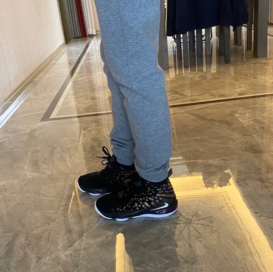Giày Nike LeBron 17 BG 'Lakers' BQ5594-004 — ảnh 3