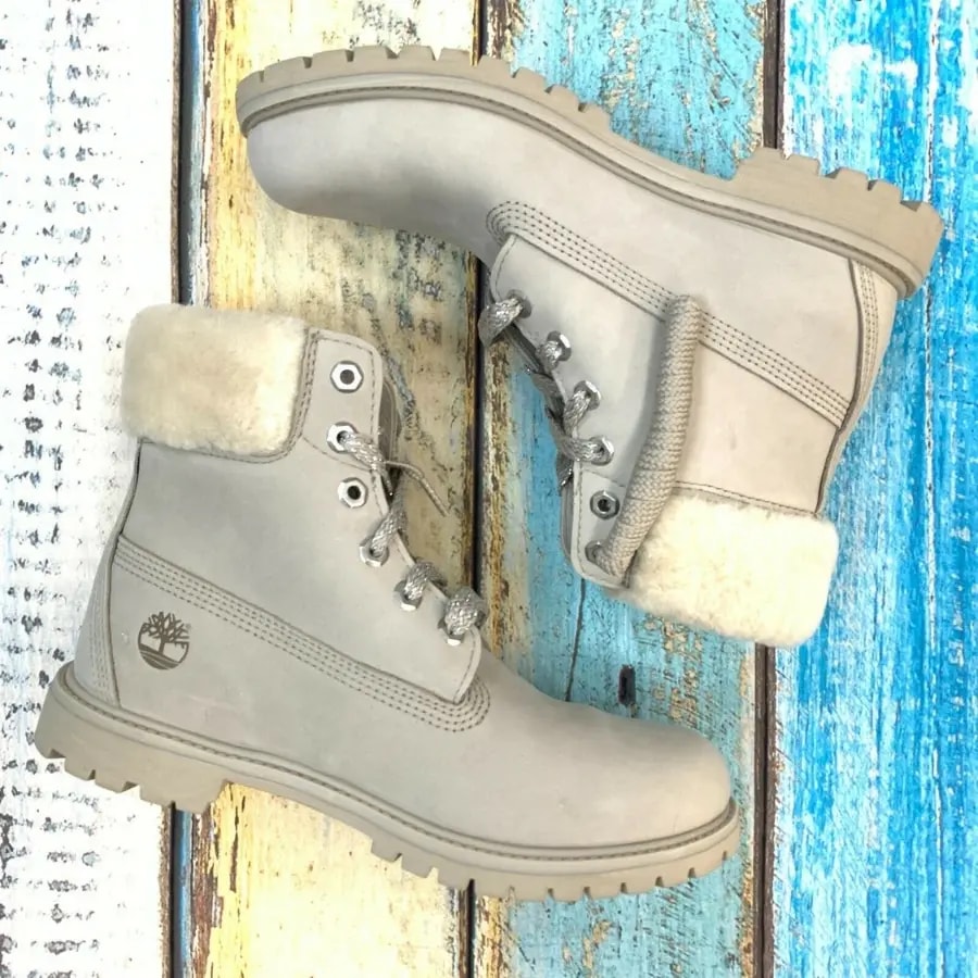 Giày Timberland Women 6” Shearling Premium Boots A21VT — ảnh 3