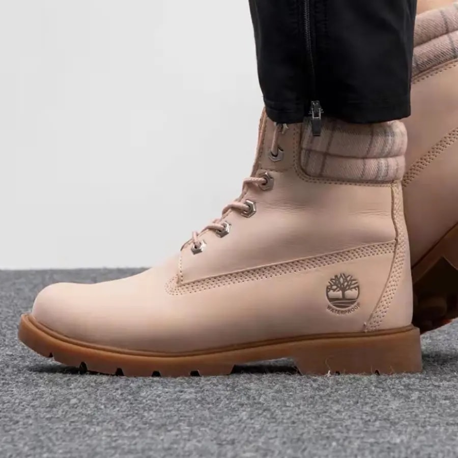 Giày Timberland Women's Light Pink Nubuck Leather 6-inch Boots A2BBR662 — ảnh 2