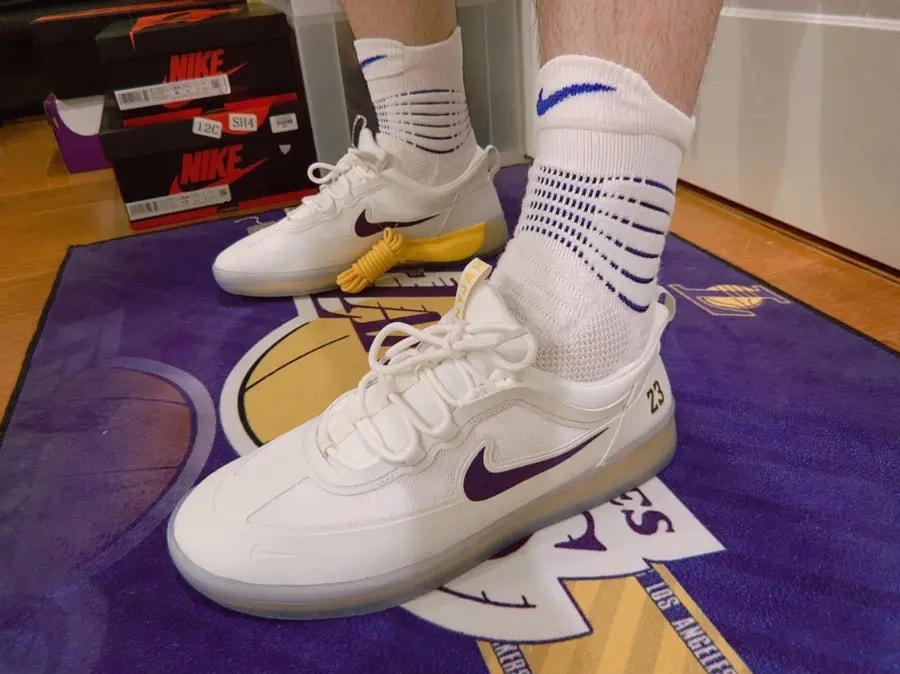 Giày Nike NBA x Nyjah Free 2 SB 'Lakers' DA3439-100 — ảnh 3
