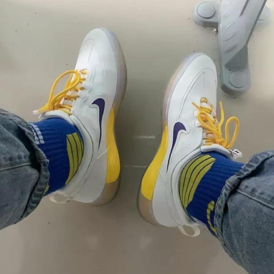 Giày Nike NBA x Nyjah Free 2 SB 'Lakers' DA3439-100 — ảnh 4
