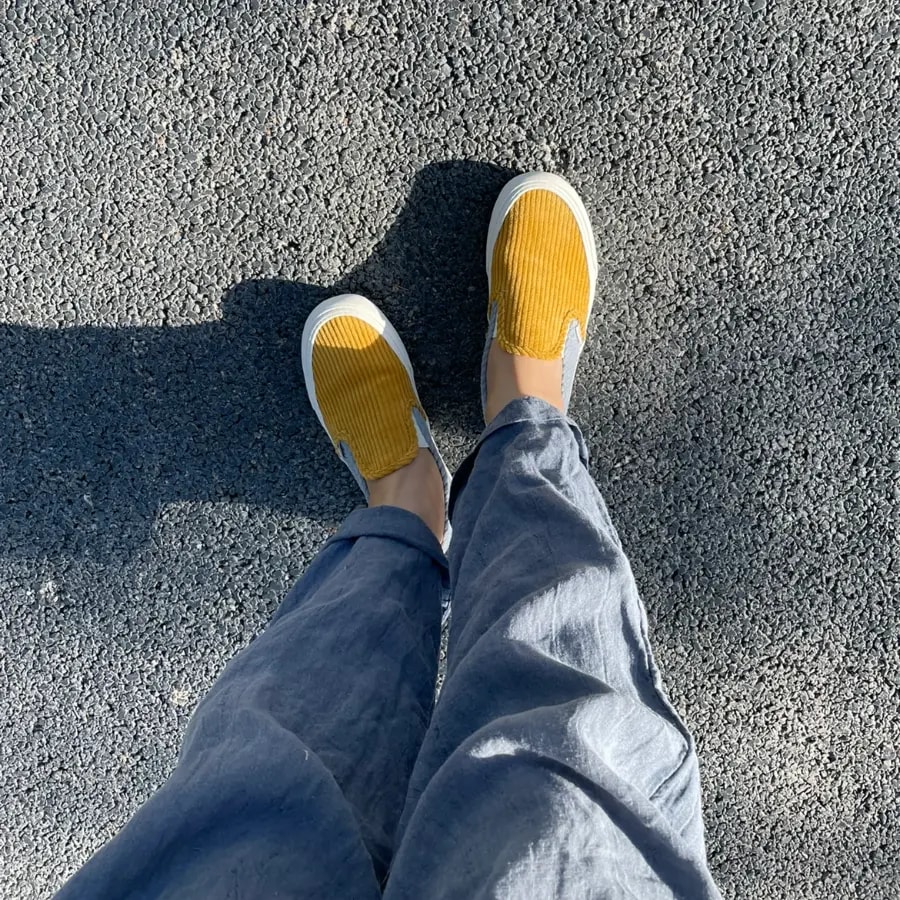 Giày Vans Slip-On SF 'Yellow Grey' VN0A5HYQA0Q — ảnh 2