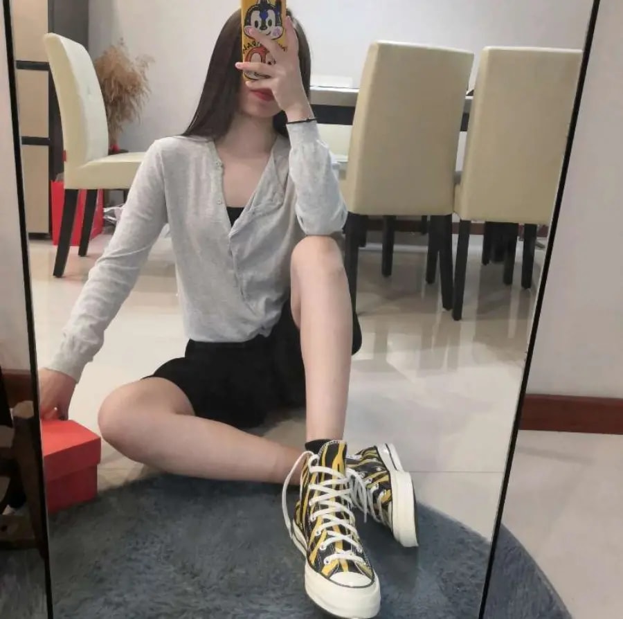 Giày Converse Chuck 70 High 'Archive Print Sulfur Zebra' 165965C — ảnh 5