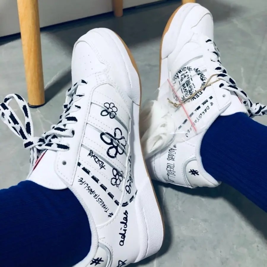 Giày Adidas Continental 80 Stripes 'Sharpie Pack White' GV9797 — ảnh 3