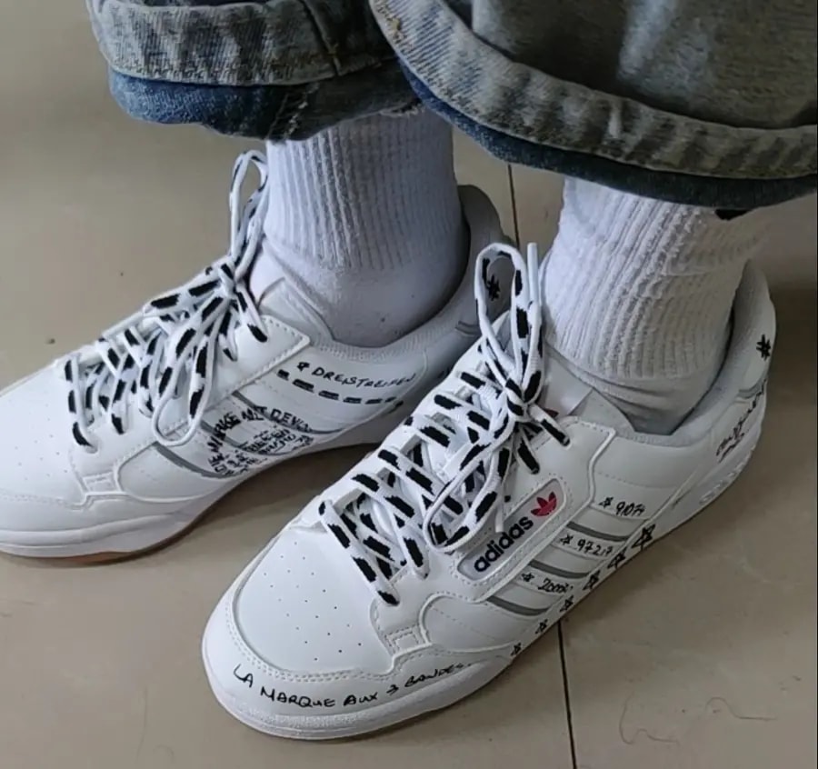 Giày Adidas Continental 80 Stripes 'Sharpie Pack White' GV9797 — ảnh 4