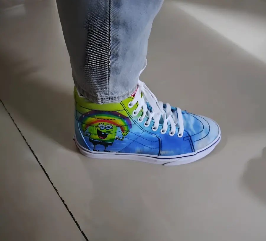 Giày Vans SpongeBob SquarePants x Sk8-Hi 38 DX 'Imaginaaation' VN0A32QGZAW — ảnh 2